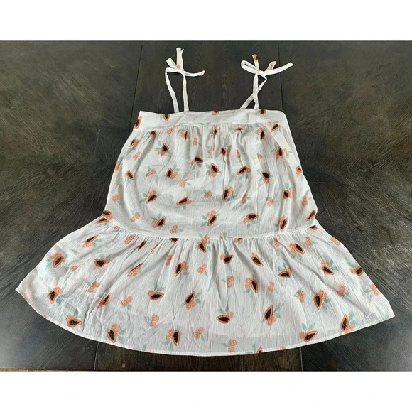 New Loft Beach Papaya Tie Strap Swing Dress Size Medium M New With Tags - Picture 1 of 9